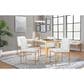 Lumisource Fuji Side Chair with White Cushion in Gold (Set of 2), , large