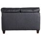 Craftmaster Furniture Corp 3-Piece Stationary Leather Living Room Set in Dark Gray, , large