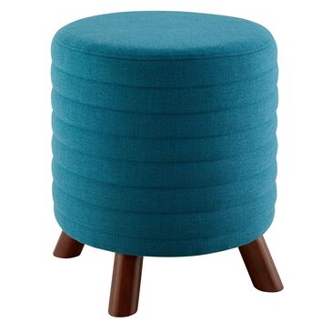 Linden Boulevard Peat Ottoman in Blue , , large