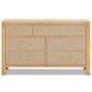 New Haus Eloise 7-Drawer Dresser in Honey, , large