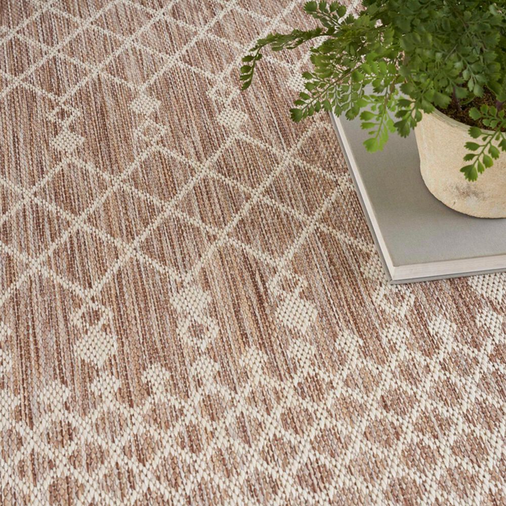 Nourison Positano Southwestern Beige 5&#39; x 7&#39; Indoor/Outdoor Area Rug, , large