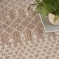 Nourison Positano Southwestern Beige 5" x 7" Indoor/Outdoor Area Rug, , large