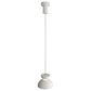Golden Lighting Vintra LED 1-Light Pendant in Sand White with Chrome, , large