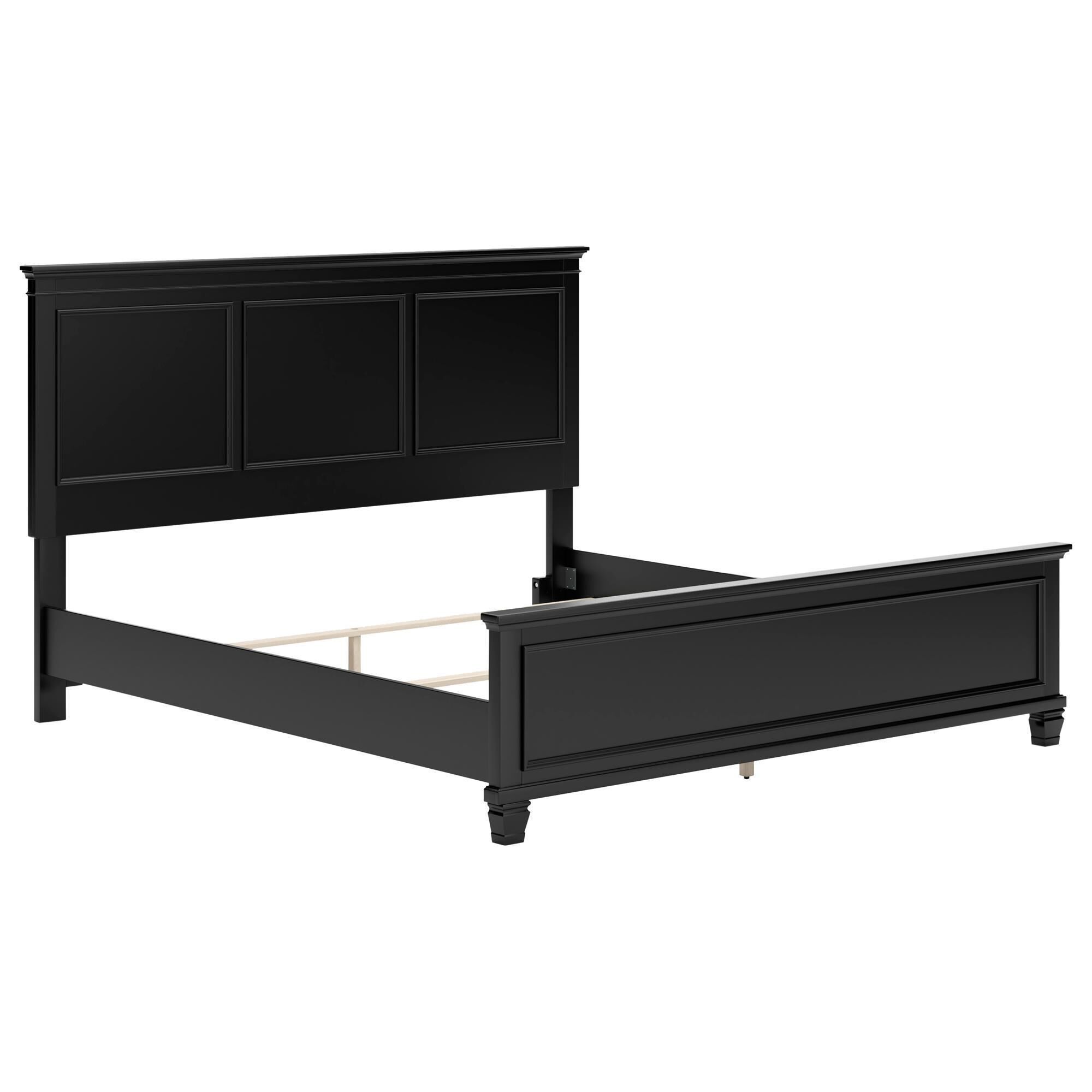 Ashley Lanolee King Panel Bed in Black