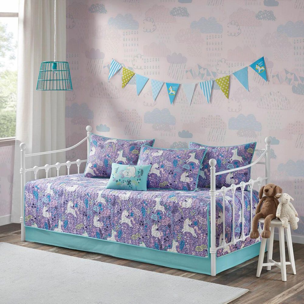 Hampton Park Lola 6-Piece Daybed Cover Set in Purple, , large