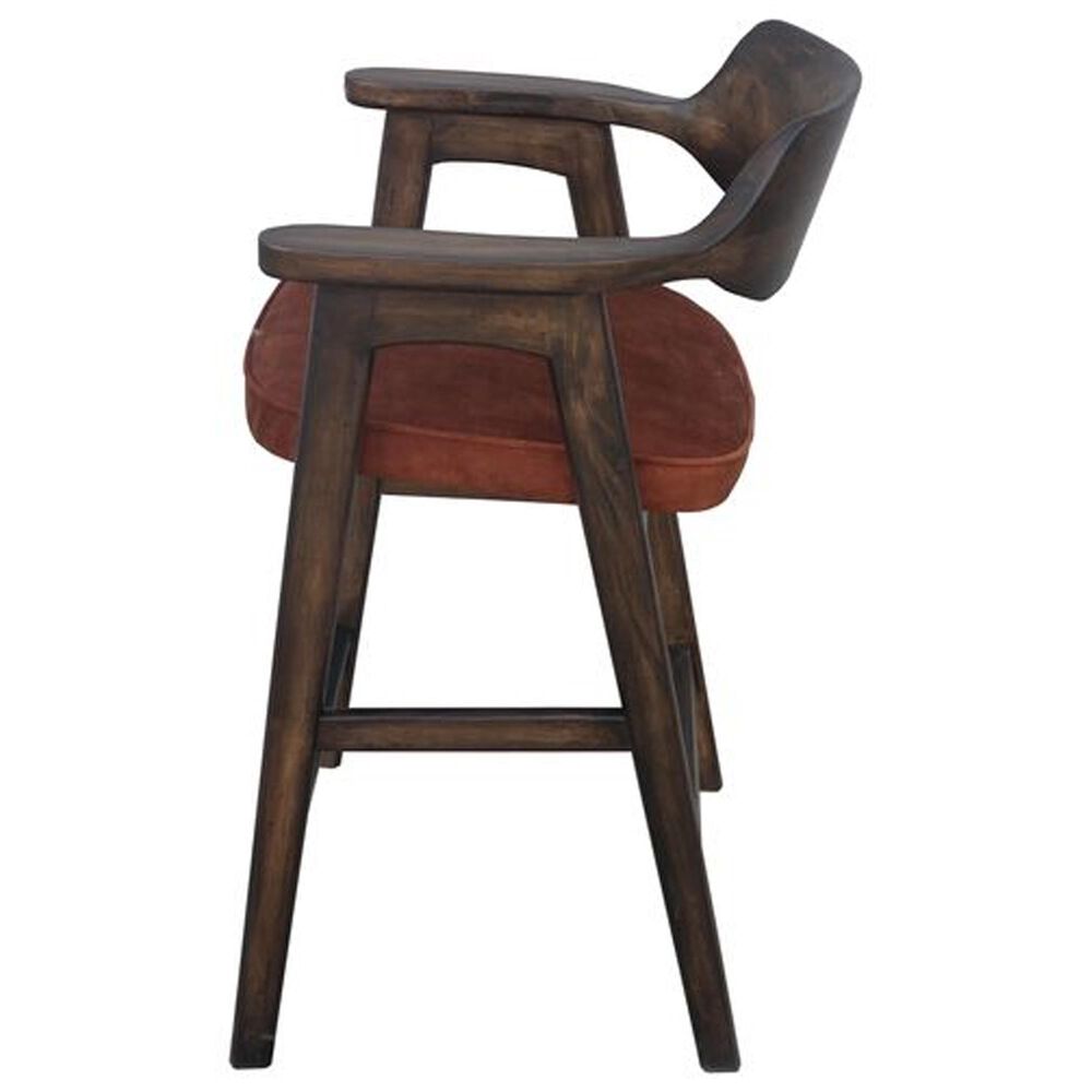 Stone Haven Wagner Counter Stool with Cushion in Adobe and Java Finish, , large