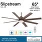 Minka-Aire Slipstream 65" Indoor/Outdoor Ceiling Fan with LED Light in Oil Rubbed Bronze, , large
