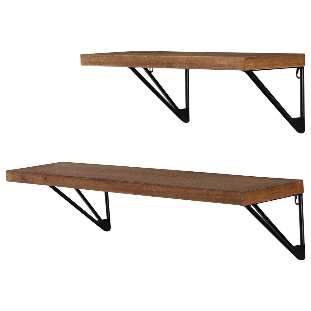 Safavieh Jilliyn Wall Shelf in Brown and Black, , large