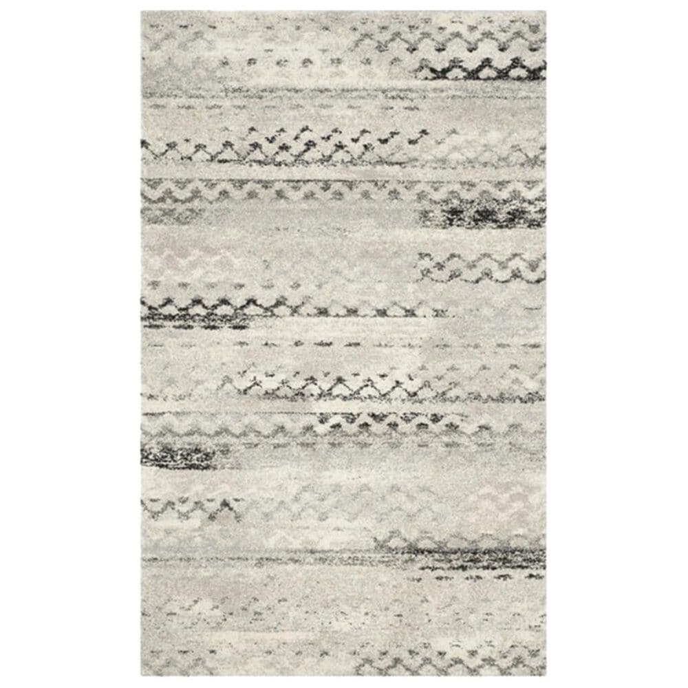 Safavieh Retro RET2136-1180 5" x 8" Cream and Grey Area Rug, , large