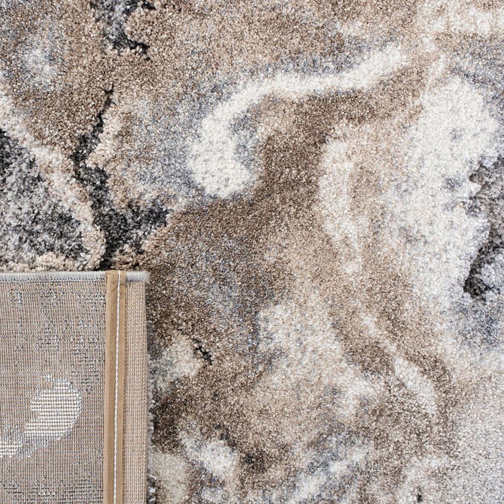 Safavieh Cyrus Shag CYR121G 6&#39;7&quot; x 9&#39;2&quot; Grey and Beige Area Rug, , large