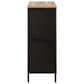 OSP Home Ace 2-Piece Desk with Hutch and Bookcase in River Oak and Black, , large