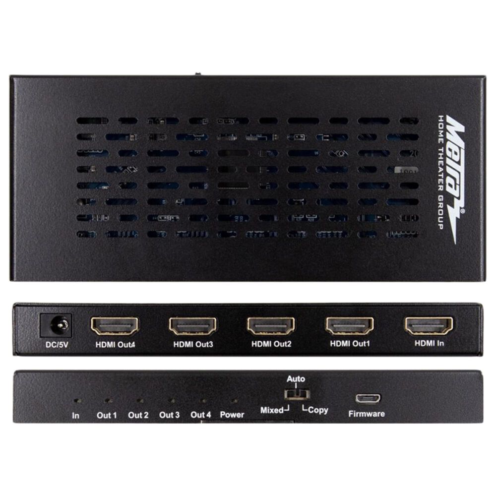 Helios HDMI Splitter with 1 Input and 4 Outputs, , large