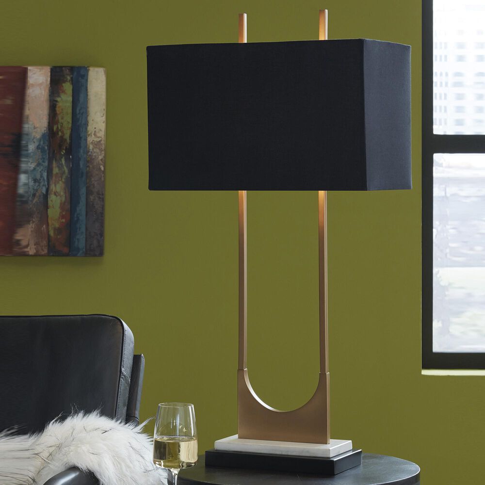 Ashley Malana Table Lamp in Brass, , large