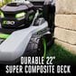 EGO 1000 Series 22" Battery-Powered Self-Propelled Lawn Mower with Select Cut, , large