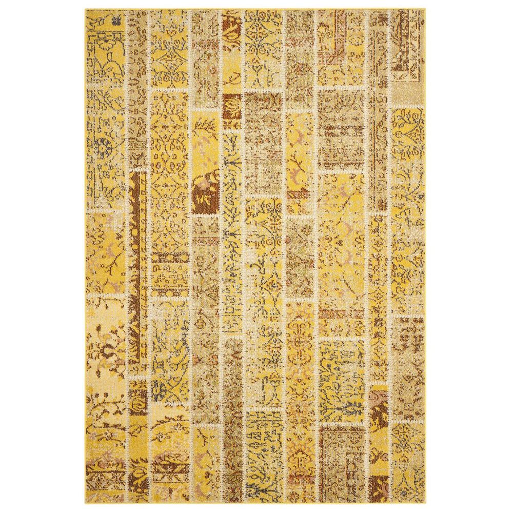 Safavieh Monaco MNC216K-5 5"1" x 7"7" Yellow/Multi Area Rug, , large
