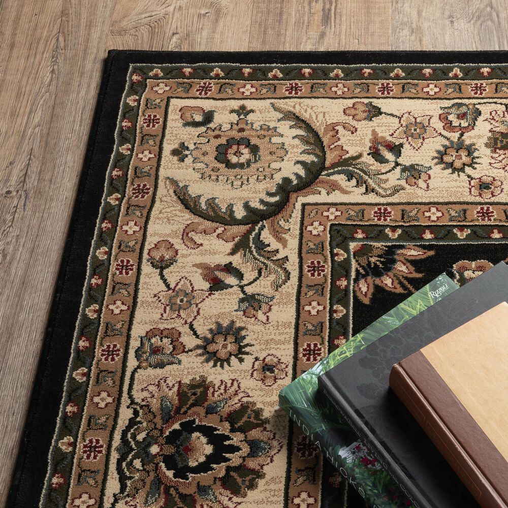 Oriental Weavers Ariana 311K 2&#39;3&quot; x 7&#39;9&quot; Black Runner, , large