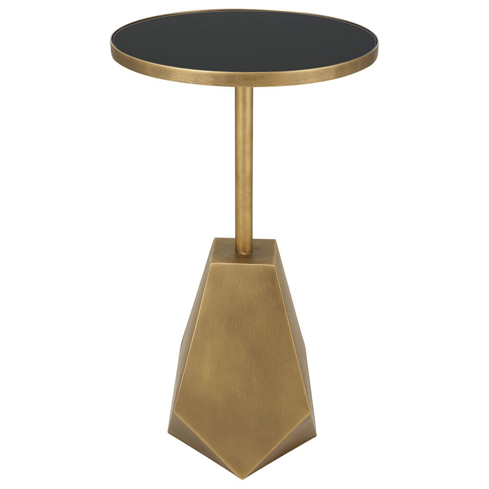 Uttermost Comet Accent Table in Black and Antique Bronze, , large