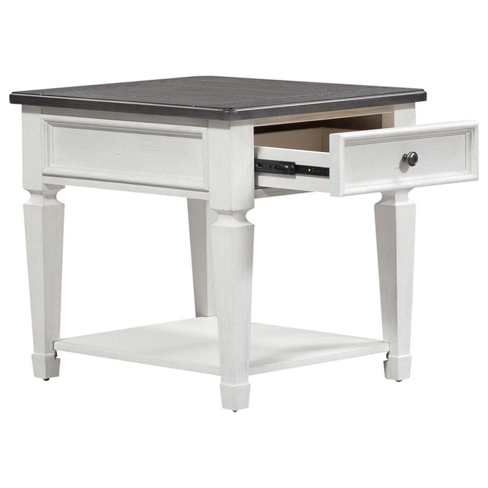 Belle Furnishings Allyson Park Drawer End Table in White, , large