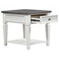 Belle Furnishings Allyson Park Drawer End Table in White, , large