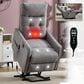 Hearth and Haven Power Lift Recliner in Light Gray, , large