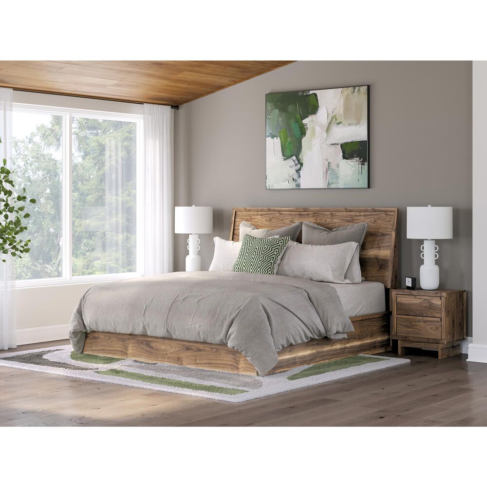 Ashley Chirason King Platform Bed in Warm Natural Brown, , large