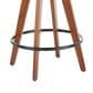 Lumisource Oracle Swivel Counter Stool with Black Cushion in Walnut and Black, , large