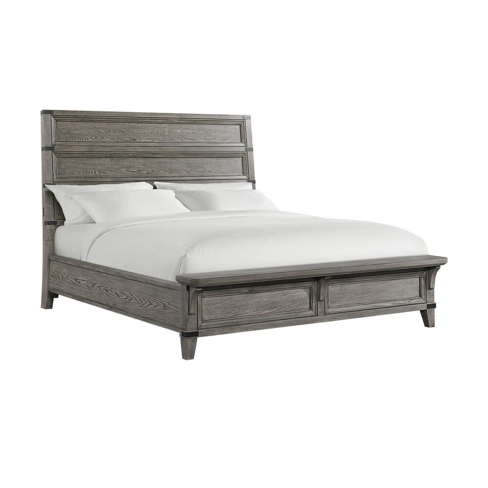 Hawthorne Furniture Forge 3-Piece King Bedroom Set in Pewter, , large