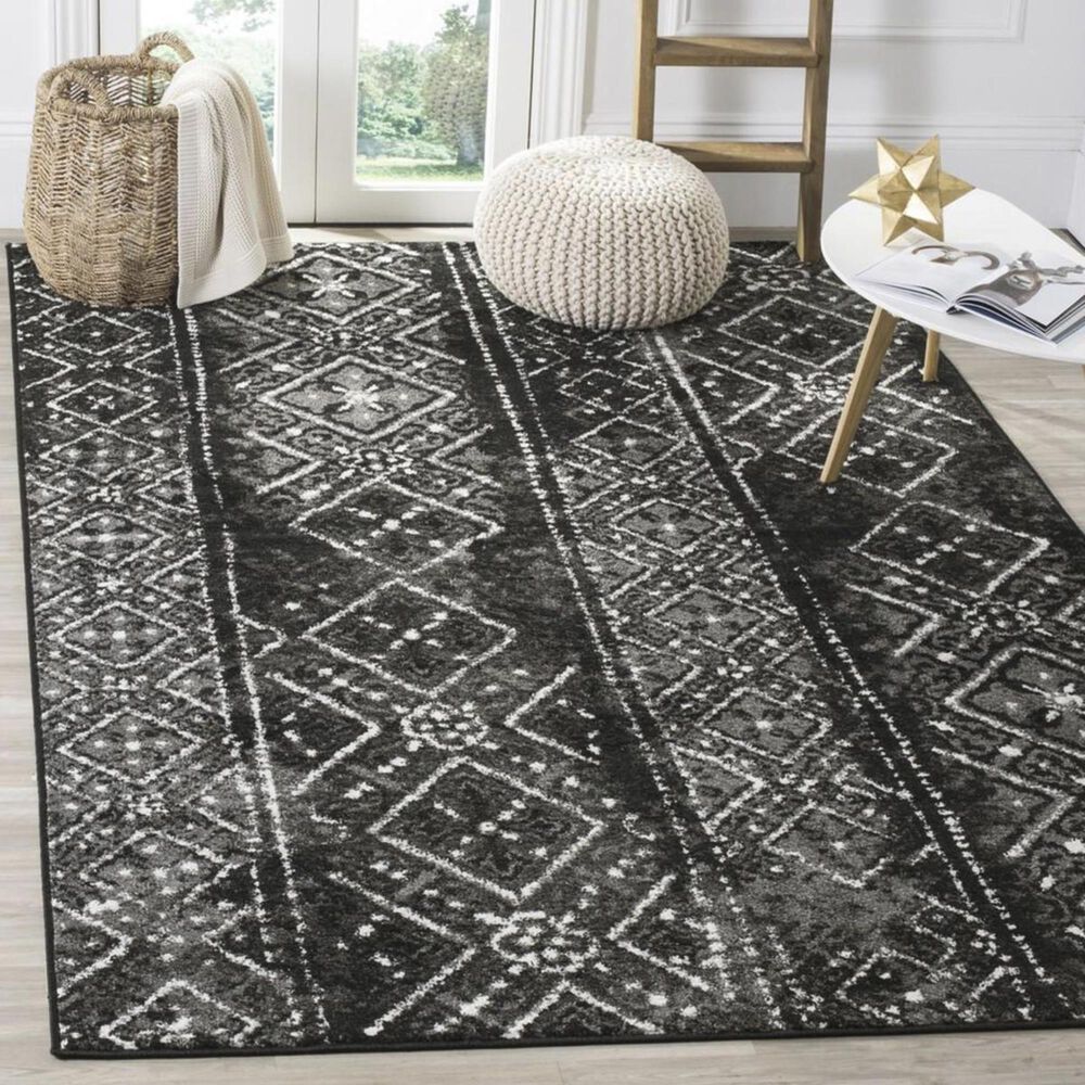 Safavieh Adirondack ADR111C 3&#39; x 5&#39; Black and Silver Area Rug, , large