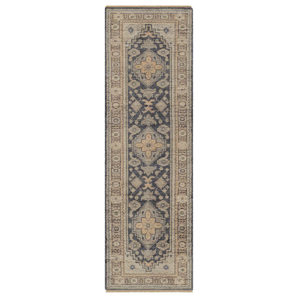 Surya Reign 2"6" x 10" Black, Charcoal, Medium Gray, Light Beige and Tan Runner, , large