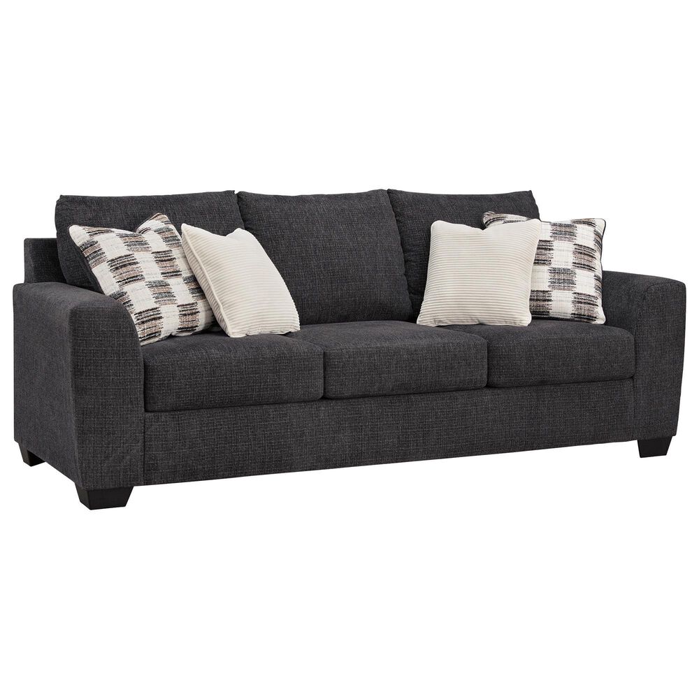 Ashley Loreo Stationary Queen Sofa Sleeper in Ebony, , large