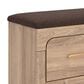 Ashley Kinlanni Storage Bench with Brown Cushion in Tan, , large