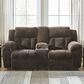 Ashley Frohn Manual Reclining Loveseat in Chocolate, , large