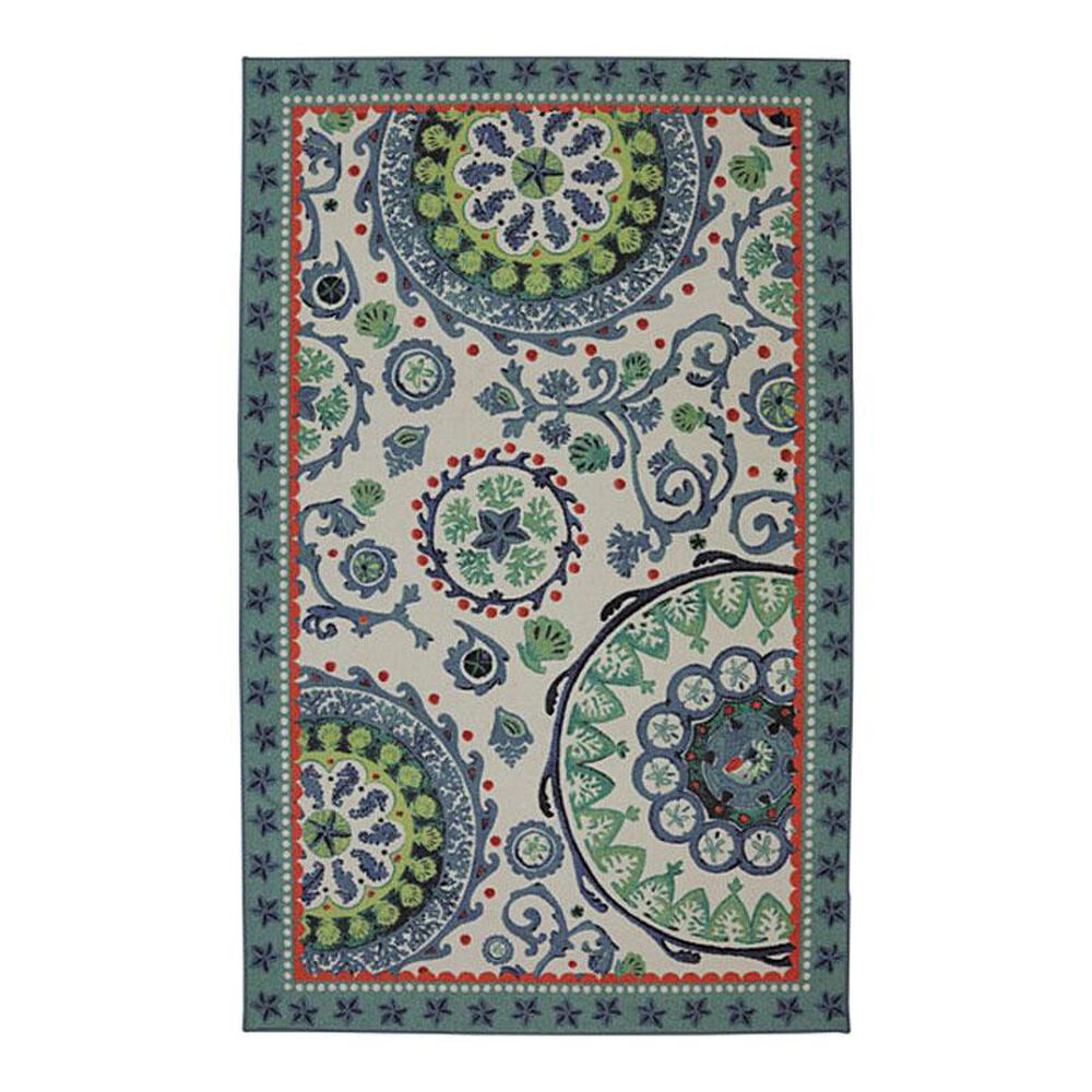 Mohawk Escape ESCAPE-SEA-FINDINGS-SUZANI 5'x 8' Multi Area Rug, , large