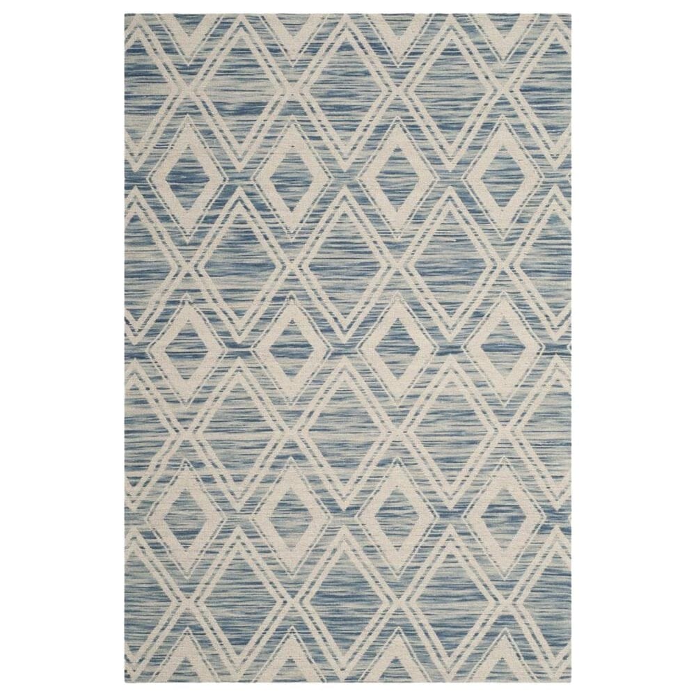 Safavieh Marbella 4" x 6" Dark Blue and Ivory Area Rug, , large