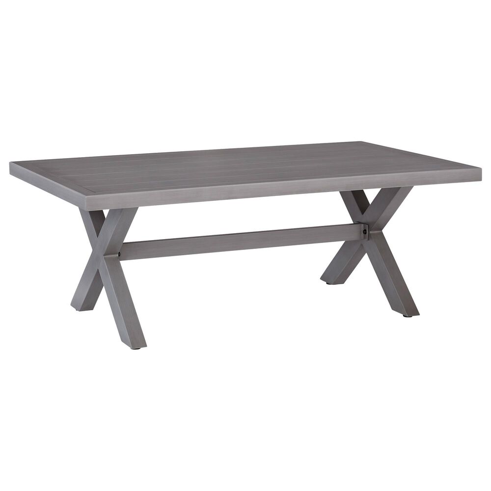 Ashley Half Moon Beach Rectangular Cocktail Table in Gray, , large