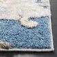 Safavieh Cyrus Shag 3" x 5" Blue and Beige Area Rug, , large
