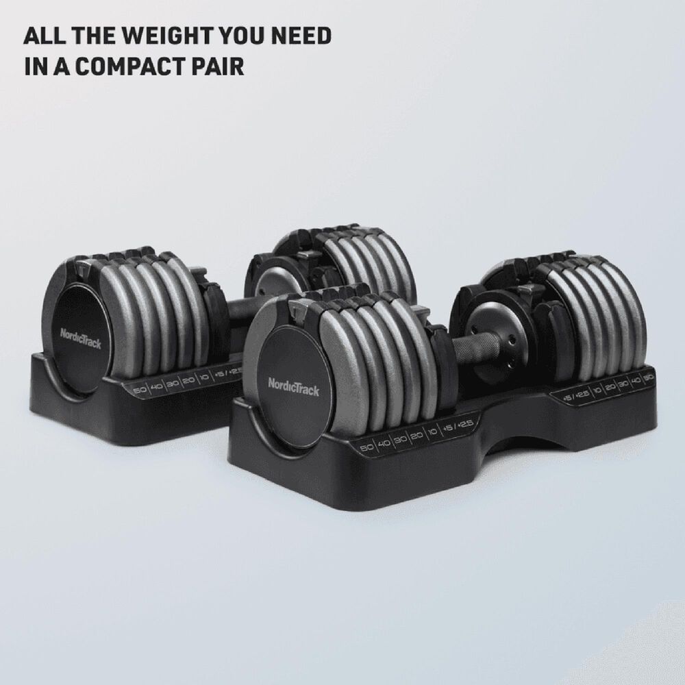 NordicTrack Select-A-Weight Adjustable Dumbbell in Black, , large