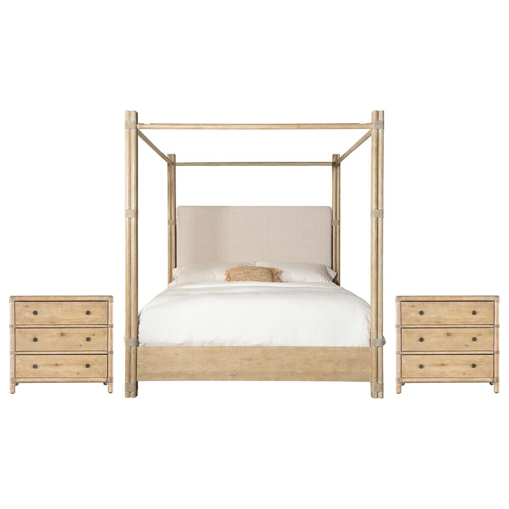 Hooker Furniture Retreat 3-Piece King Bedroom Set with 2-Nightstand in Dune, , large