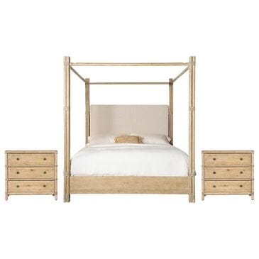 Hooker Furniture Retreat 3-Piece King Bedroom Set with 2-Nightstand in Dune, , large