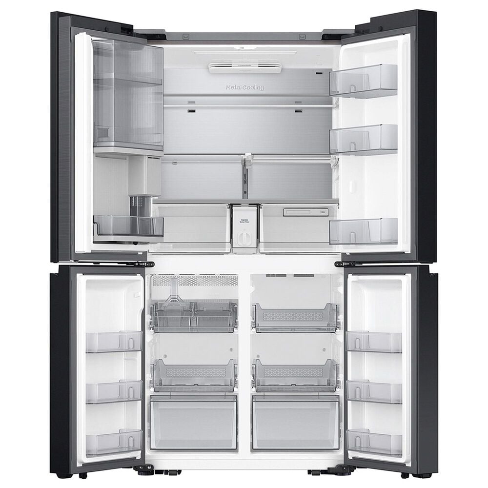 Samsung Bespoke 28.6 Cu. Ft. Bespoke 4-Door Flex French Door Refrigerator with Auto Open Door in White Glass, , large