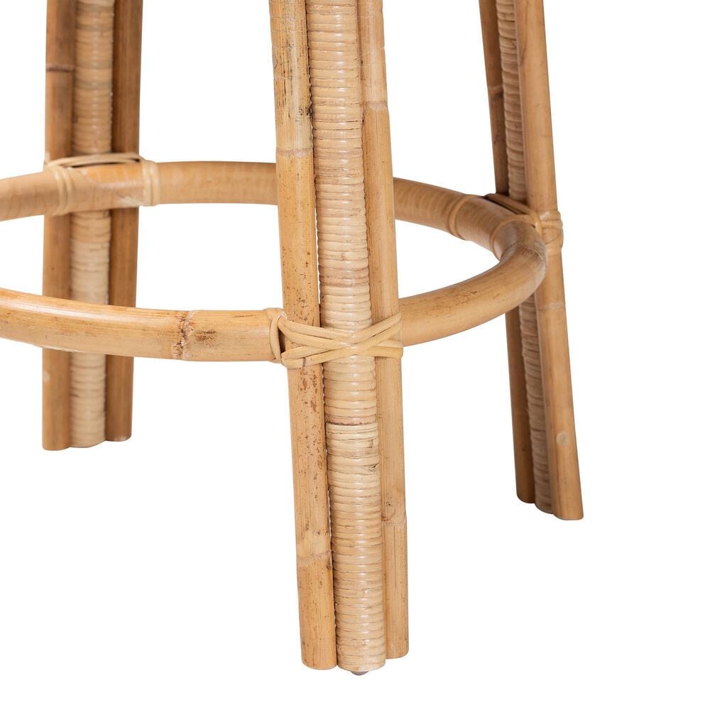 Baxton Studio Ayu Swivel Counter Stool in Light Honey, , large