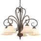 Golden Lighting Homestead 5-Light Nook Chandelier in Rubbed Bronze, , large