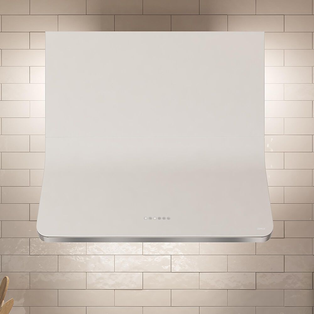 Zephyr Horizon 36&quot; Wall Mount Range Hood in White, , large