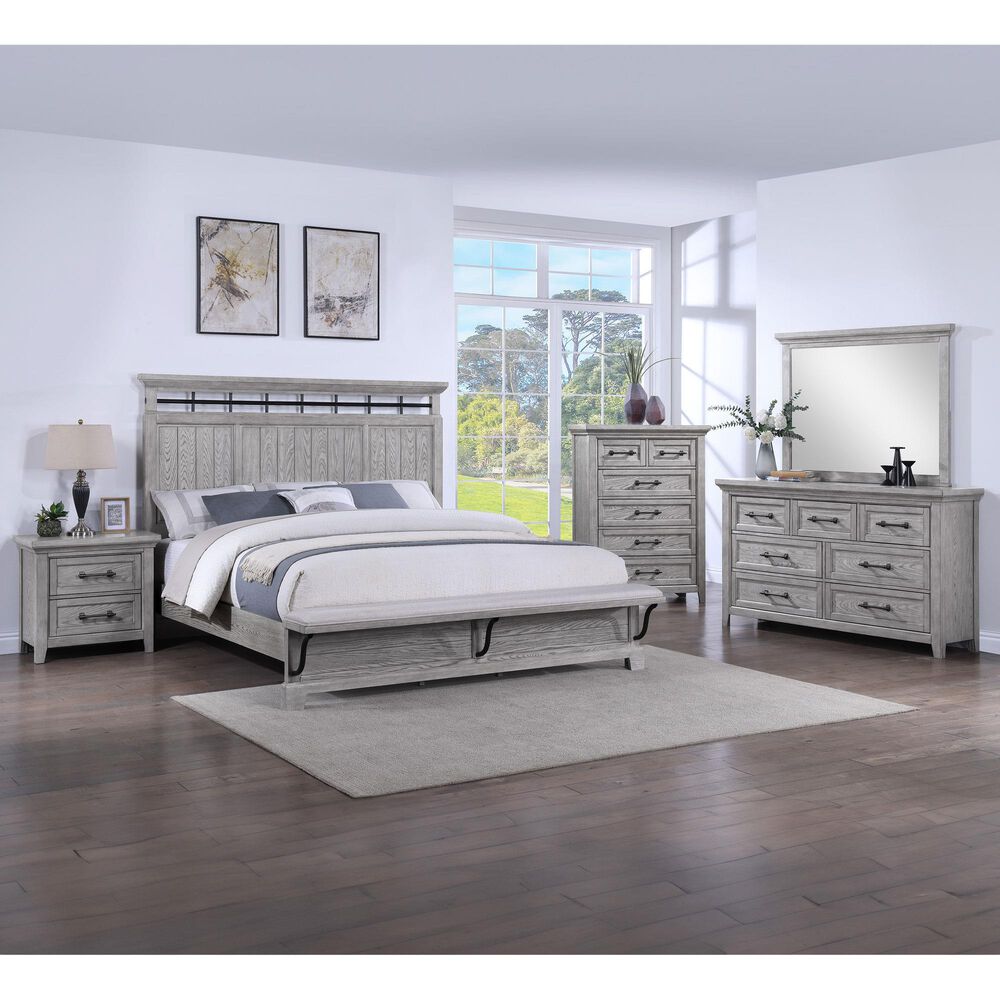 Crown Mark Beckett 6-Drawer Chest in Greige, , large