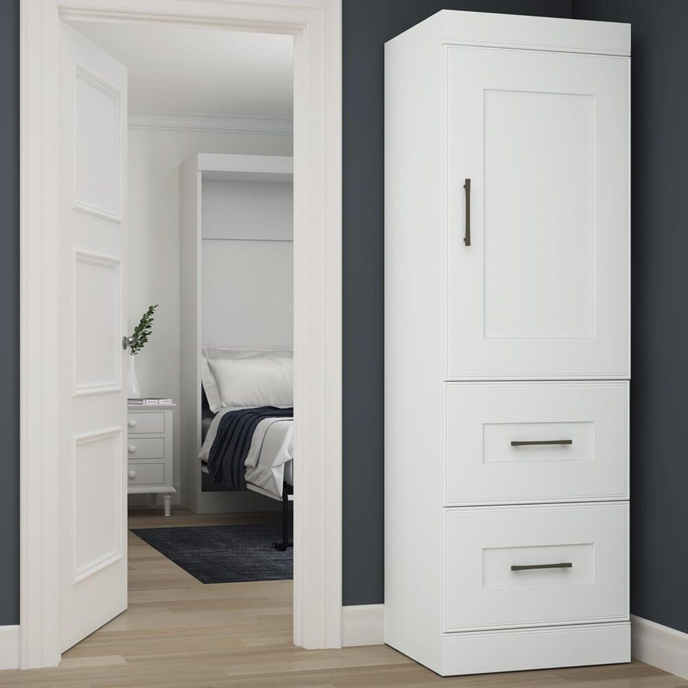 Bestar Edge 2-Drawer Storage Unit in White, , large
