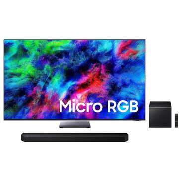 Samsung 65" Class R95H Series Micro RGB 4K UHD Vision AI - Smart Tizen TV with Q-Series 5.1.2 Channel Soundbar System in Black, , large
