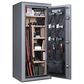 Wasatch 24-Gun Fireproof and Waterproof Safe with Electronic Lock in Pebble Gray, , large