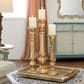 Maple and Jade Decorative Candle Holder in Distressed Gold (Set of 3), , large