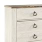Ashley Willowton 5-Piece King Bedroom Set in Whitewash, , large