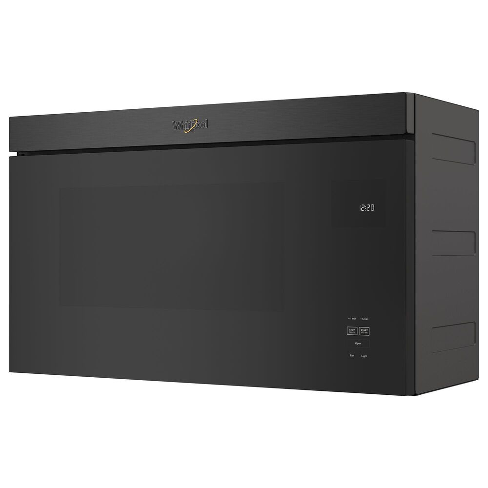 Whirlpool 1.1 Cu. Ft. Flush Mount Microwave in Black Stainless Steel, , large